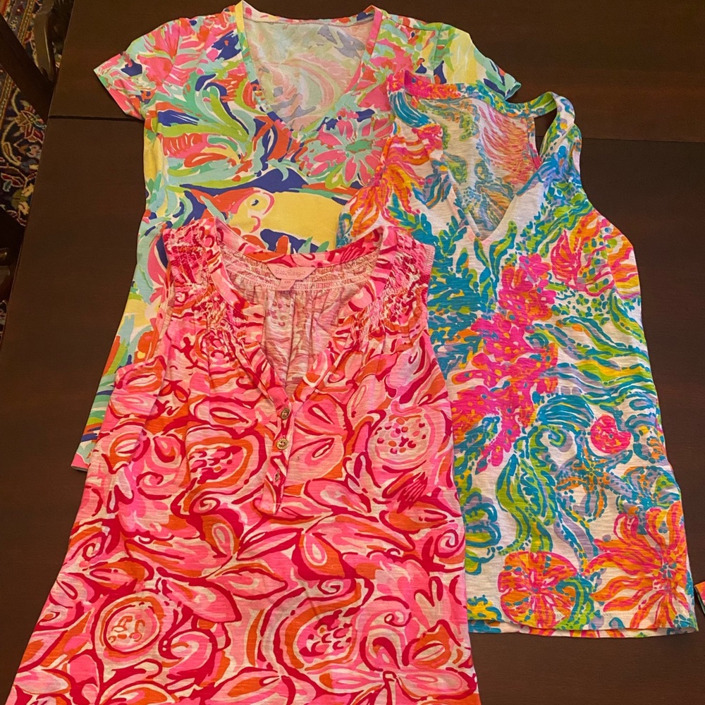 3 Lilly Pulitzer tops